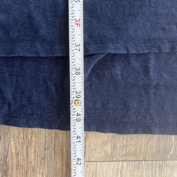 Eileen Fisher Organic Linen Tank Dress Navy Blue Small - Picture 6 of 12